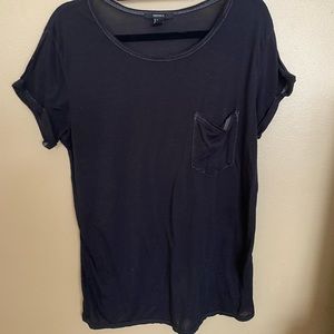 Forever 21 Dark Grey thin/see through shirt